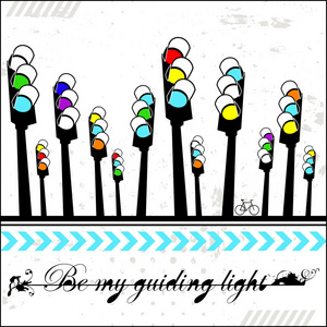 指路海报将我的指路明灯-卡照片