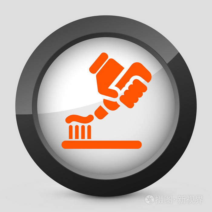 矢量橙色和灰色的孤立的图标