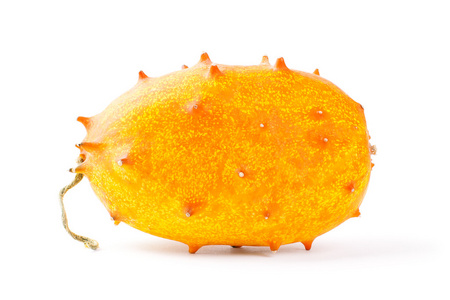 孤立在白色背景上的 kiwano 甜瓜