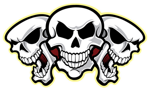 动物的骷髅头图片