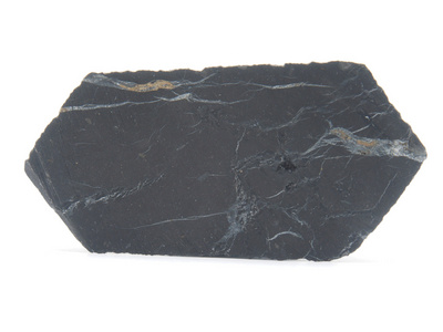 在白色背景上的 shungite