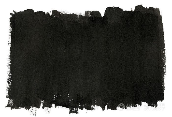 抽象的黑色画笔描边