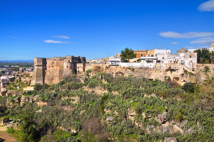 massafra的全景视图普利亚大区意大利