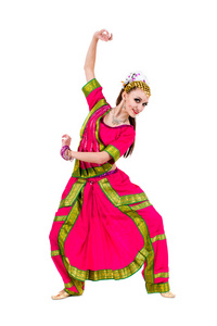 印度女人跳舞全长肖像