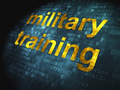 教育理念 军事训练对数字背景