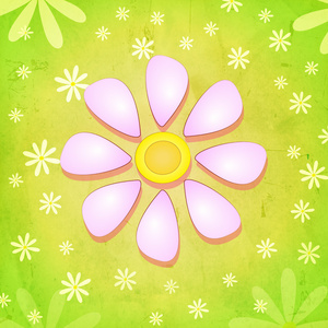 白色的花在绿色背景春季粉色花图片
