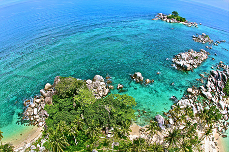 lengkuas 岛勿印度尼西亚的美丽全景