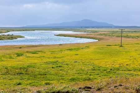 在平格维尔国家公园，冰岛湖