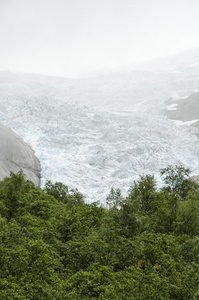 挪威briksdal 冰川jostedalsbreen 国家公园