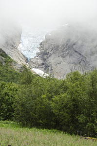 挪威briksdal 冰川jostedalsbreen 国家公园