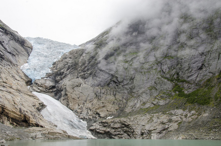 挪威briksdal 冰川jostedalsbreen 国家公园