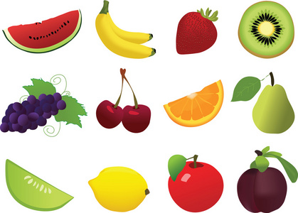 水果图标和教具套