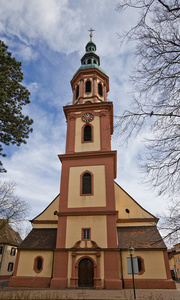 圣十字教堂 大约十七 c.。德国巴登巴登