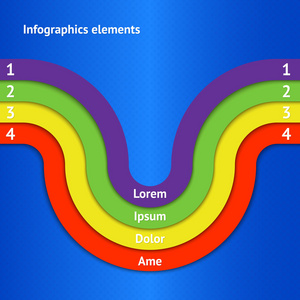 矢量彩色背景矢量插图