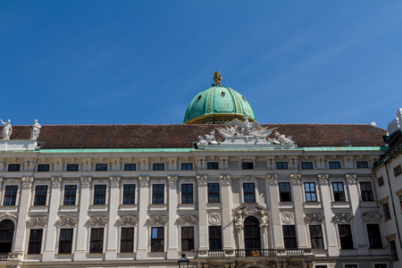 霍夫堡宫和纪念碑。vienna.austria