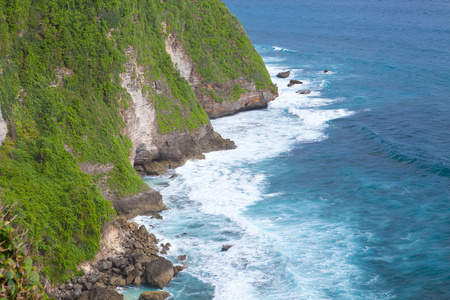 巴厘岛的海岸线