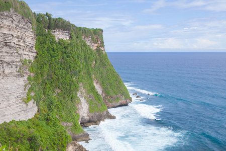 巴厘岛的海岸线