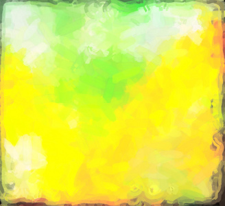 颜色的绿色黄色抽象水彩纸溅