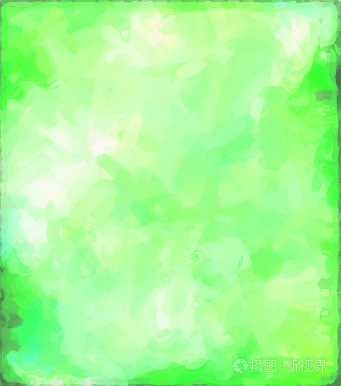 绿色抽象水彩纸的颜色溅