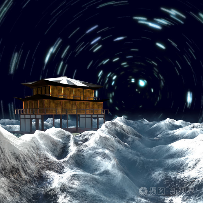 神殿有很好的背景