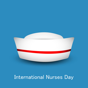 国际护士日概念与护士帽