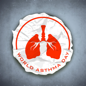 世界哮喘日背景