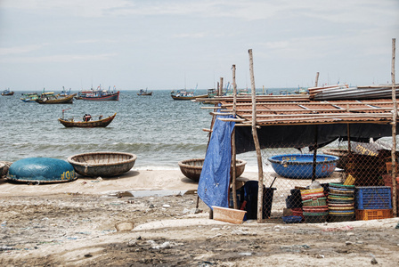 越南海岸渔港