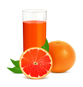 新鲜葡萄柚汁