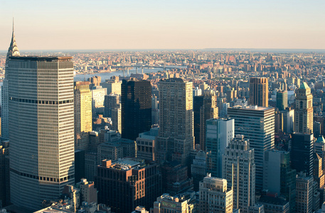 纽约曼哈顿天际线景观