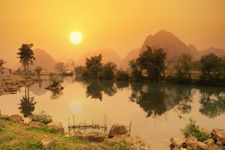 风景在阳朔桂林，中国