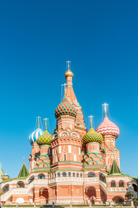 著名的圣瓦西里  福在莫斯科大教堂