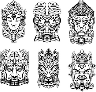 印度教神面具