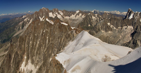 夏蒙尼勃朗峰 阿尔卑斯 法国 全景