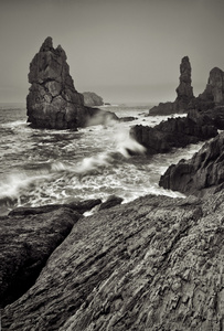 西班牙北部岩石海岸