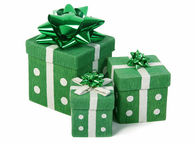 绿色礼品盒