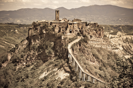 意大利 山城 civita di bagnoregio