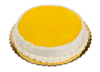 黄色生日蛋糕