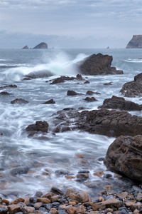 西班牙北部岩石海岸