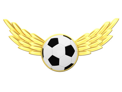 足球球与金翅膀