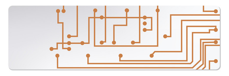 techno 电路 web 横幅。eps10 矢量图
