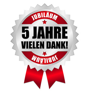 5 Jahre Jubilum Button