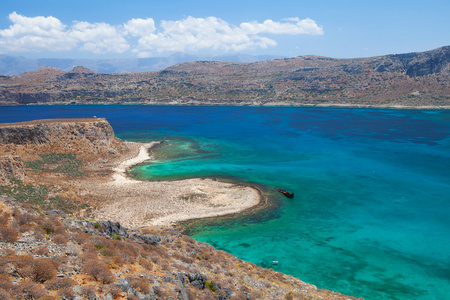 环礁湖 balos，gramvousa，克里特岛希腊