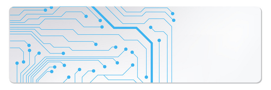 techno 电路 web 横幅。eps10 矢量图