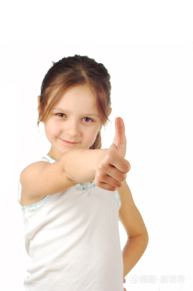 孤立出现的拇指姑娘的画像