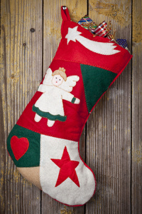 圣诞袜和装饰品