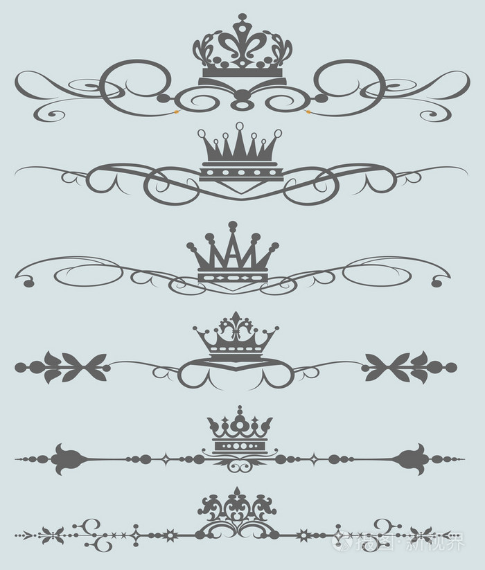 维多利亚时代的卷轴.装饰元素