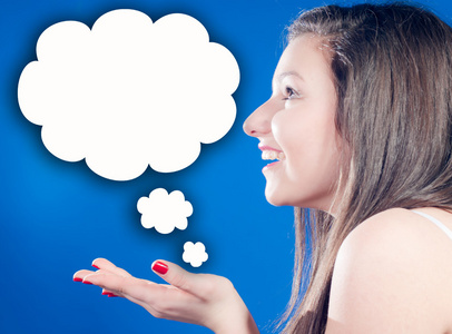 有很多想法思维女人照片