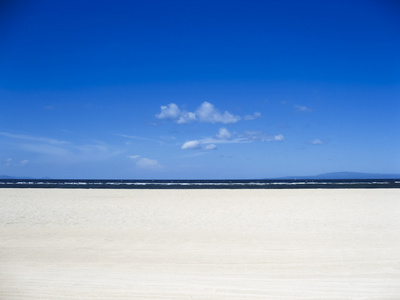 白色沙子海滩背景巴厘岛