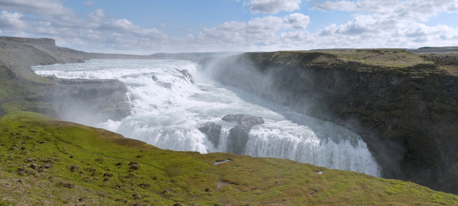 gullfoss 瀑布冰岛