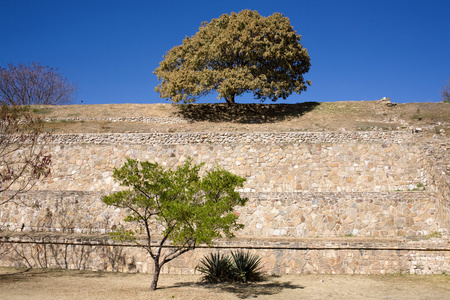 蒙特阿尔邦墨西哥瓦哈卡州的萨巴特克文明的废墟